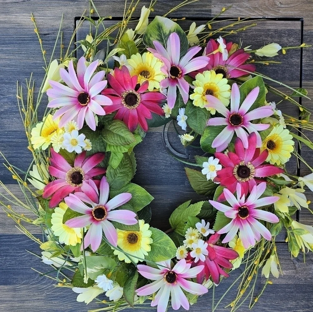 Handmade Spring Whimsical Wreath 24